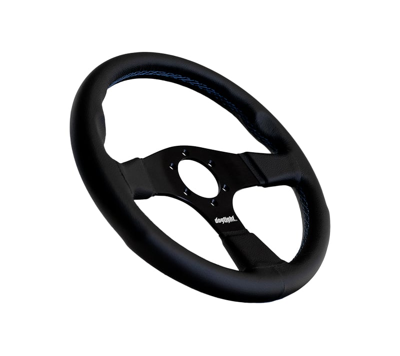 Black Racing ステアリング Dogfight SPL Race Pro Steering Wheel - 350mm Leather | NDF Café